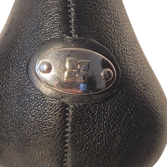 High Heel Leather Ankle Booties BCBG MaxAzria Catilda Size 9 Stilettos Dark Brow - Picture 4 of 14